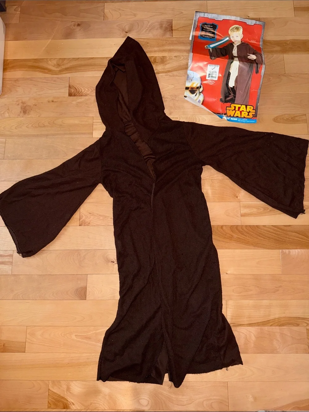 RUBIES rare official Star Wars Brown & Cream Kids Jedi Robe Costume M